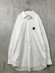 PLAY COMME des GARCONS プレイコムデギャルソン AZ-B004 ロゴワッペン ロングスリーブ シャツ sizeXL/白 ■■◎メンズのサムネイル