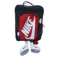 ナイキ NIKE リュックサック デイパック ボクシー ロゴプリント 黒 ブラック 赤 レッド /HWのサムネイル