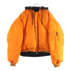 VETEMENTS (ヴェトモン) ×Double Sided Jacket アルファインダストリーズ リバーシブル ボンバージャケット ブラック/オレンジ UA65JA249Bのサムネイル