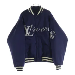 LOUIS VUITTON (ルイヴィトン) 25SS LV Baseball Blouson ベースボール ブルゾンジャケット ラインストーン ロゴ ネイビー RM251Q GPD HQB71Wのサムネイル