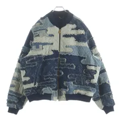 LOUIS VUITTON (ルイヴィトン) パッチワークデニム ボンバージャケット インディゴブルー #56 1AILMXのサムネイル