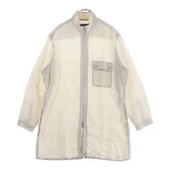 Yohji Yamamoto POUR HOMME (ヨウジヤマモト プールオム) HIGH COUNT LINEN ZIP OPEN BLOUSE リネン ジップアップ ブラウス ホワイト HG-B28-301のサムネイル