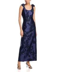ミリー レディース トップス ワンピース フラワー柄 フラワー MILLY Kaelynn Floral Jacquardress Navy ネイビーのサムネイル