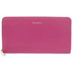 未使用品 ティファニー ロゴ レザー ホットピンク ラウンドファスナー 長財布 0530 TIFFANY&Co.のサムネイル