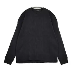 COMOLI COTTON WAFFLE L/S CREW コットンワッフル 定価28600円 D01-05041 サイズ2 長袖Ｔシャツ カットソー ロンＴ 26SS ブラック メンズ コモリ【中古】6-0616M♪のサムネイル