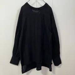 s.t.closet frabjous エスティクローゼットフラビシャス シャツ ブラウス ブラック 無地 長袖 ノーカラー コットン100％ ドロップショルダー　　　　T-482のサムネイル