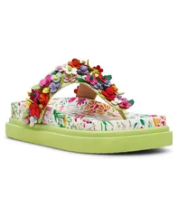 ベッツィジョンソン レディース シューズ サンダル フラワー柄 フラワー Betsey Johnson Womens Kammeron Floral Flat Sandals Natural Florのサムネイル
