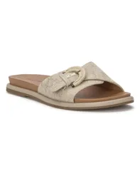 ラッキーブランド レディース シューズ サンダル Lucky Brand Womensuszie Buckle Slide Flat Sandals Natural Metallic Linen メタのサムネイル