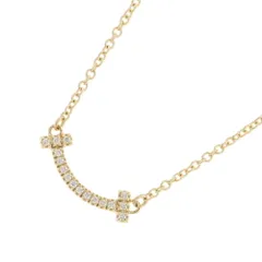 ティファニー ネックレス Tスマイル ペンダント ミニ ダイヤモンド 計0.03ct K18YGイエローゴールド 62617683 Tiffany&Co.のサムネイル