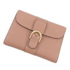 定価17万】 デルヴォー ブリヨン 三つ折り財布 テンダーベージュ 金