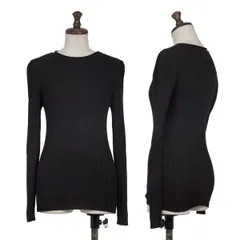 ジャンポールゴルチエファムJean Paul GAULTIER FEMME ウールリブニットセーター 黒40のサムネイル