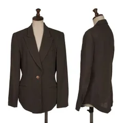 ジャンポールゴルチエ クラシックJean Paul GAULTIER CLASSIQUE ウールナイロンストライプ織りジャケット チャコール40のサムネイル