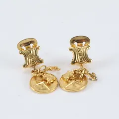 極美品 セリーヌ トリオンフ スイング イヤリング ゴールド アクセサリー ブランド レディース WBM EG49-1【中古】のサムネイル
