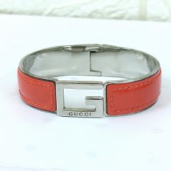 希少品✨GUCCI 柔らかレザー コインケース付きバングル リストバンド
