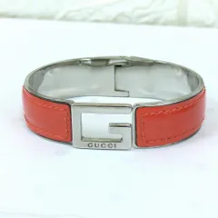 GUCCI グッチ Gモチーフ バングル オレンジ メタル イタリア製のサムネイル