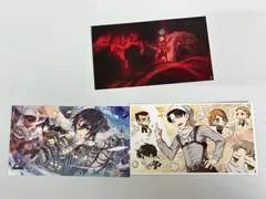 【D6-10】◎ 中古　進撃の巨人　第6巻　特典　イラストカード　3枚セットのサムネイル