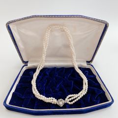 は*み様 パールネックレス シルバークラスプ 約7mm玉 長さ約120㎝ は*み様 パールネックレス シルバークラスプ 約7mm玉 長さ約120