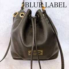 ブルーレーベルクレストブリッジ 巾着レザーバッグ メガチェック ショルダーバックのサムネイル