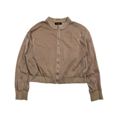 MACPHEE マカフィー トゥモローランド 透け感 ラメ加工 MA-1風 ジップアップ ブルゾン ジャケット S/ベージュ系 レディースのサムネイル