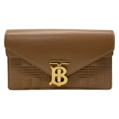 美品】現行 バーバリー ローラ フラップ長財布 TBロゴ キルティング 本