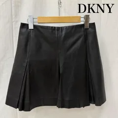 ディーケーエヌワイ ラムレザー 羊革 プリーツ ミニスカート black レディース 2 ISItems【USED】【古着】【中古】50162391のサムネイル