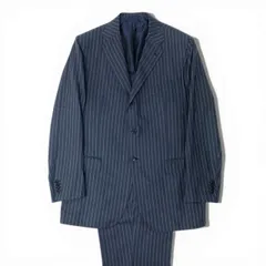 49d5 【イタリア製】Kiton キートン キトン サイズ54  カシミヤ100％ 3ボタン シングルスーツ セットアップ 背抜き 4シーズン向け ストライプ メンズ フォーマルk02iのサムネイル