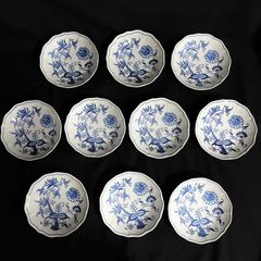 マイセン 小皿3枚 ブルーオニオン ミニオーバルディッシュ - メルカリ