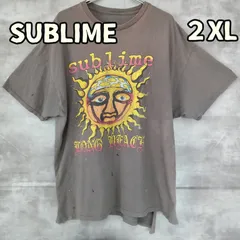 サブライム Tシャツ LONG BEACH サンプリント ブラウン XXL バンドT【オ355】のサムネイル