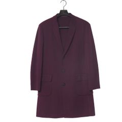 ■美品■ISSEY MIYAKE MEN イッセイミヤケ メン コート サイズ2 ニット チェスターコート ワインレッド ブランド古着【中古】20260630/RA9952のサムネイル