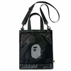 A BATHING APE 新品 ナップザック メッシュ ブラック - メルカリ