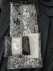 浴衣セット レディース 浴衣 兵児帯 腰紐  3点セット 簡単 着付け 大人 可愛い おしゃれ　YU009のサムネイル