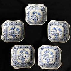 三峰窯 染付 草花角皿 5枚 - メルカリ