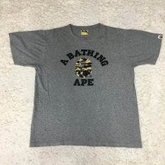 希少A BATHING APE x PEANUTS Tシャツ グレー Sコラボ品 - メルカリ