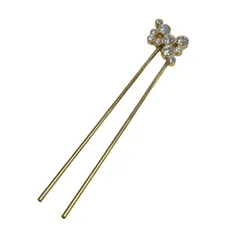 acca(アッカ) アクセサリー美品  - ゴールド×クリア かんざしのサムネイル