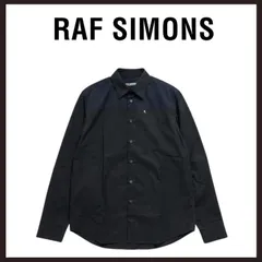 新品未使用　RAF SIMONS（ラフ・シモンズ）　バイカラーオーバーサイズシャツ　M　ブラックのサムネイル