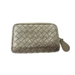 ボッテガヴェネタ BOTTEGA VENETA コインケース カードケース イントレプレナーラウンドファスナー メタリックブラウン のサムネイル
