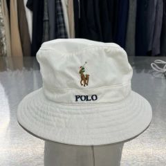 Ralph Lauren バケットハット ホワイト ポニー刺繍 90S - メルカリ