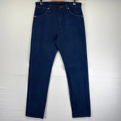 古着 ラングラー Wrangler パンツ デニムパンツ ジッパーフライ 13MWZ ストレート ワンポイントロゴ 濃紺 W34 L36  ブルー系 メンズのサムネイル