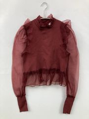 未使用級】シーロン オーガンジーチューリップブラウス チューリップ