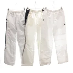 アディダス adidas 美品 3点セット まとめ パンツ トラックッパンツ ライン ロゴ S ホワイト ブラック /MGのサムネイル