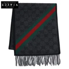 GUCCI　グッチ　【新品同様/国内正規】570603 GG柄 シェリーライン ウール フリンジのサムネイル