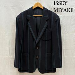 03AW イッセイミヤケメン マオカラー ウールジャケット 黒 3