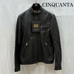 CINQUANTA チンクアンタ スエードスタンドカラーセミダブルライダース