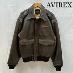 ⑪AVIREX 【L】革ライダース TOPGUN◇MA-1ハーレーninja - メルカリ