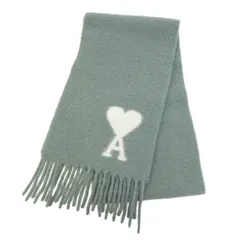 AMI PARIS アミパリス 24AW USF422.AW0054 ADC OVERSIZE SCARF オーバーサイズ フリンジ ストール マフラー グリーン グリーン系【中古】のサムネイル