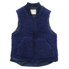 Sacai サカイ 13AW 13-00469M Pile zip vest パイル ジップ フリース ベスト ネイビー系 1【中古】 Sacai サカイ 13AW 13-00469M Pile zip vest パイル ジップ フリース