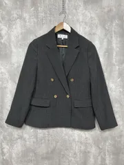 Rope Picnic ロペピクニック レディハンサム シリーズ ウール ライク 金ボタン ジャケット sizeM/グレー ■◇ レディースのサムネイル