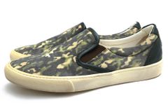 新品1piuluguale3 ポニーハラコグラスレザースリッポンカモフラ26.5 