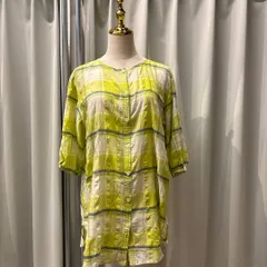 ー【東あずま店　併売品】　ハートマーケット Heart market　チェック　ブラウス シャツ トップス　レディース　blouse　shirt　Tops　ladies　黄色　イエロー　からし色　マスタード　YELLOWのサムネイル