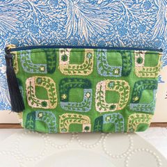 ミナペルホネン ハンドメイド jungle relief green ポーチ - メルカリ